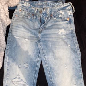 American eagle Blue ripped jeans